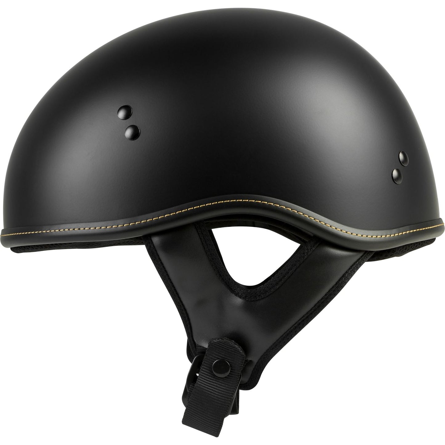 Highway 21 .357 Solid Half Helmet Matte Black Large 77-1101L_1008820