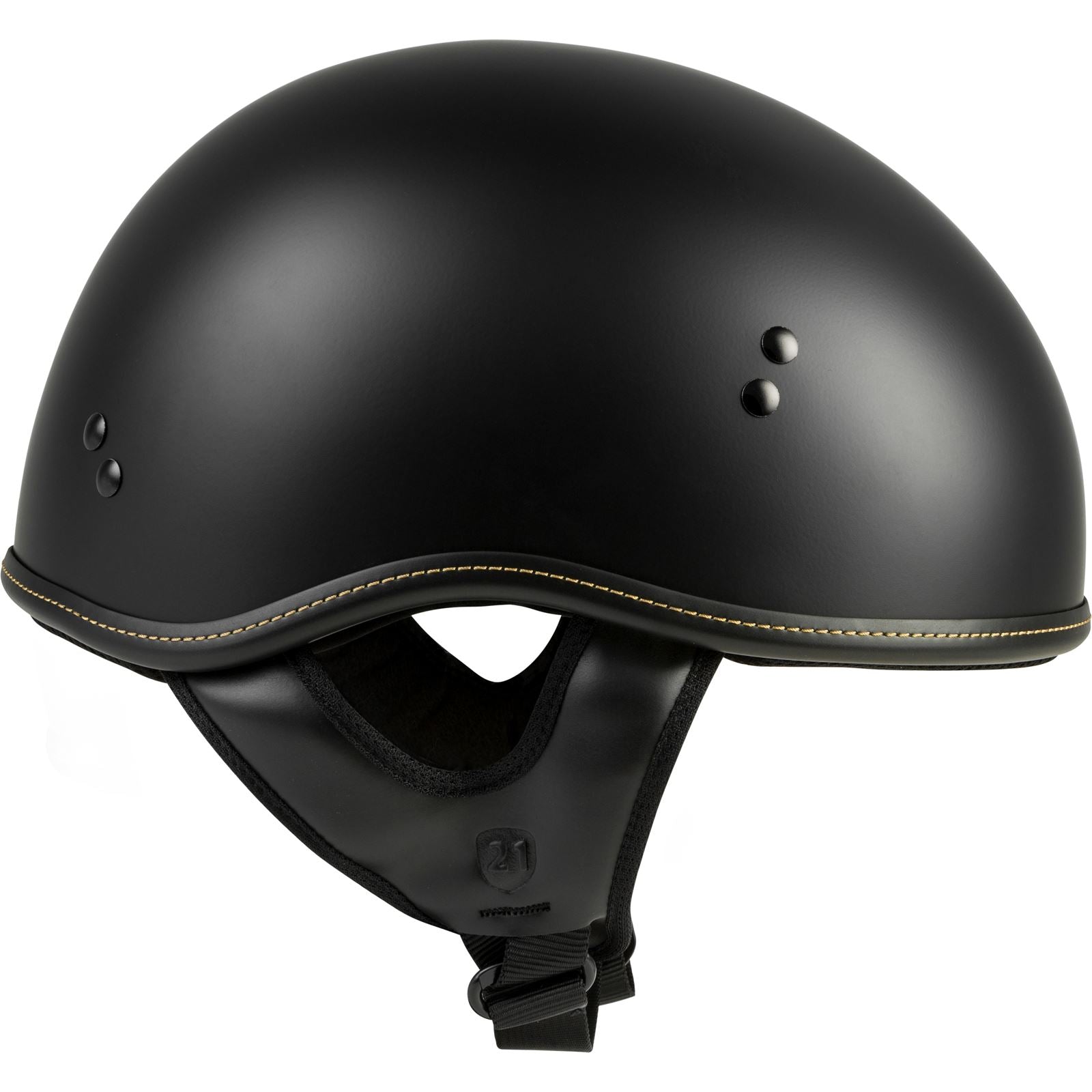 Highway 21 .357 Solid Half Helmet Matte Black Medium 77-1101M_1008850