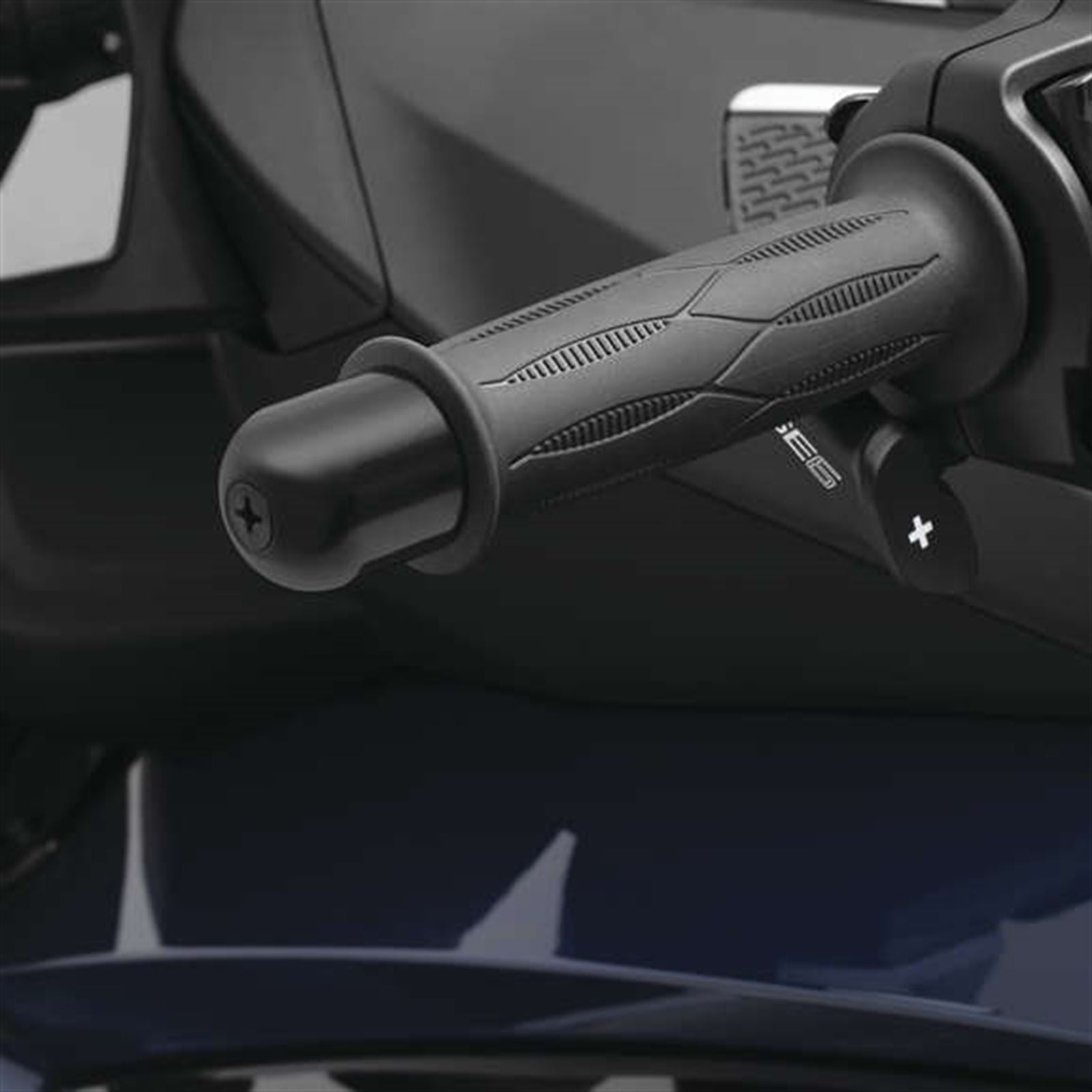 Show Chrome Handlebar Weights for Can-Am - Black 41-181BK_983144