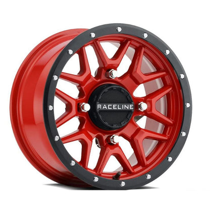 Raceline Krank Wheel 15X7 4/156 5+2 (+10MM) Black/Red A94R-57056+10_838523