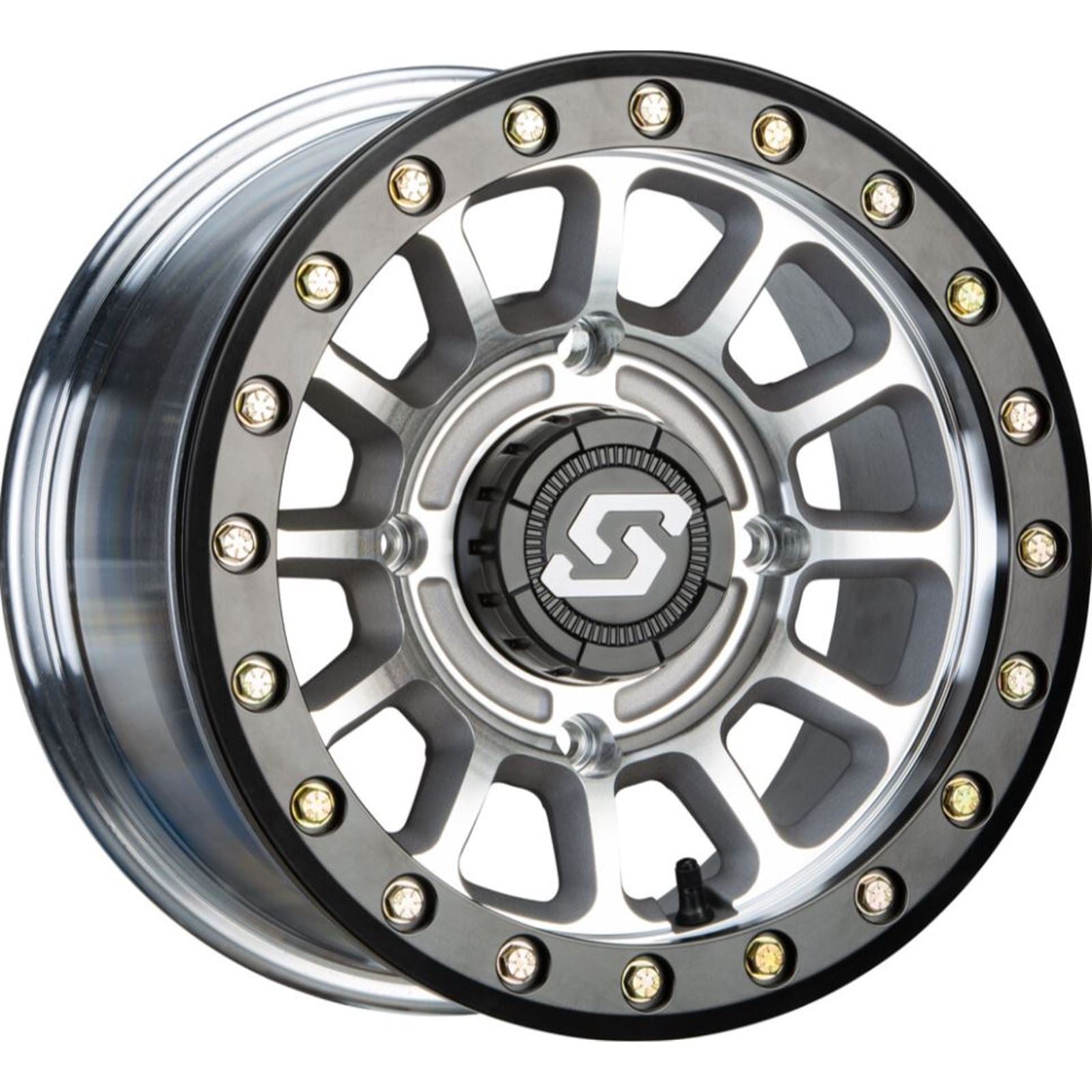 Sedona Sano BDLK Wheel 15X7 4/156 5+2 (+10MM) BLK/AS CAST [MPN: A21MA-57056+10S]_732133
