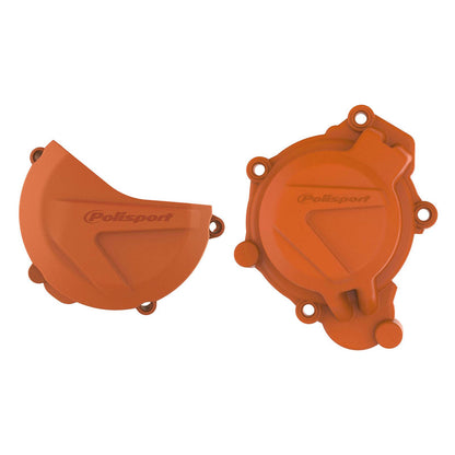 Polisport Clutch & Ignition Cover for KTM/Husqvarna - Orange 90964_1007246