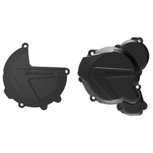 Polisport Clutch & Ignition Cover for KTM/Husqvarna - Black 90968_1007228