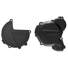 Polisport Clutch & Ignition Cover for KTM/Husqvarna - Black 90968_1007229