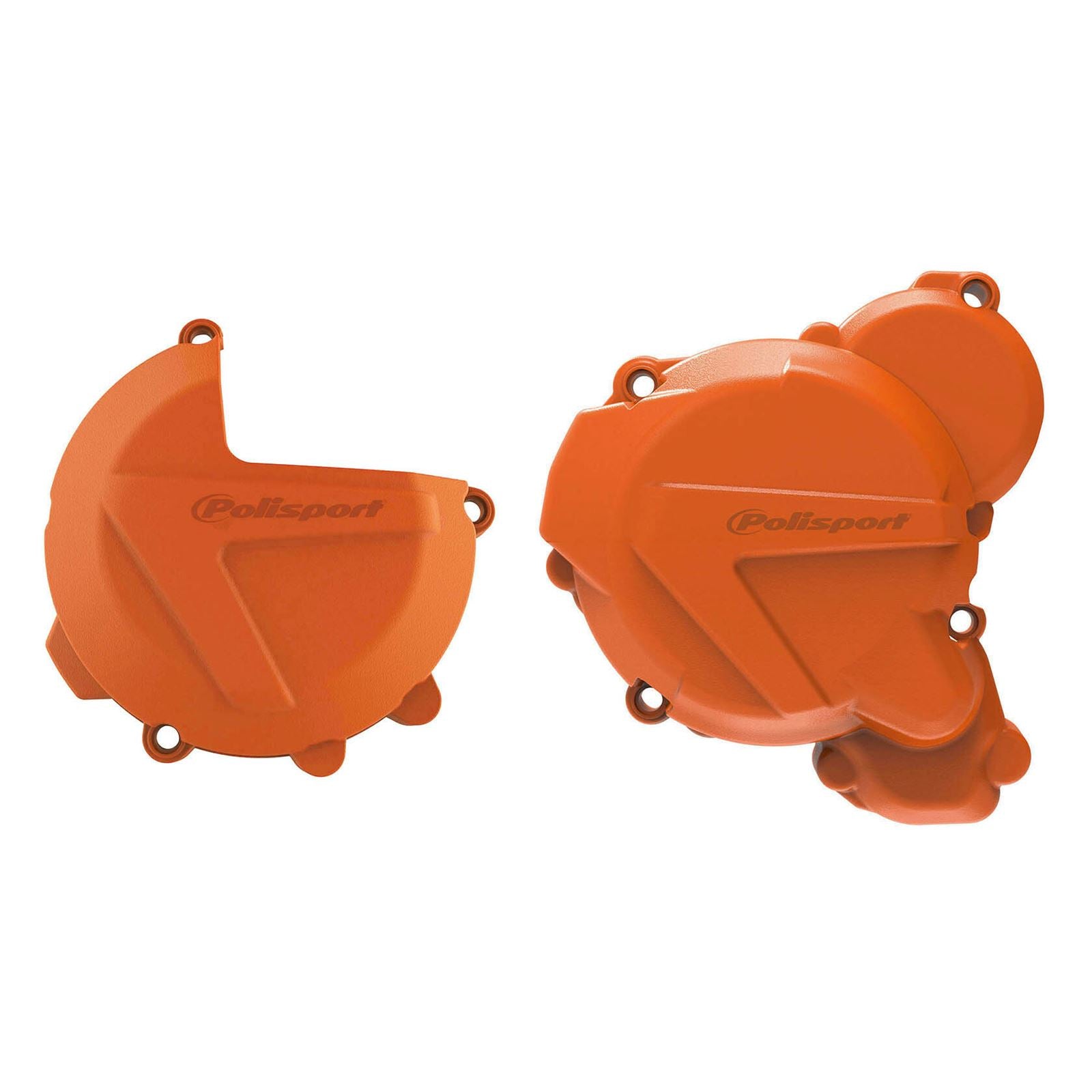 Polisport Clutch & Ignition Cover for KTM/Husqvarna - Orange  90969_1007231