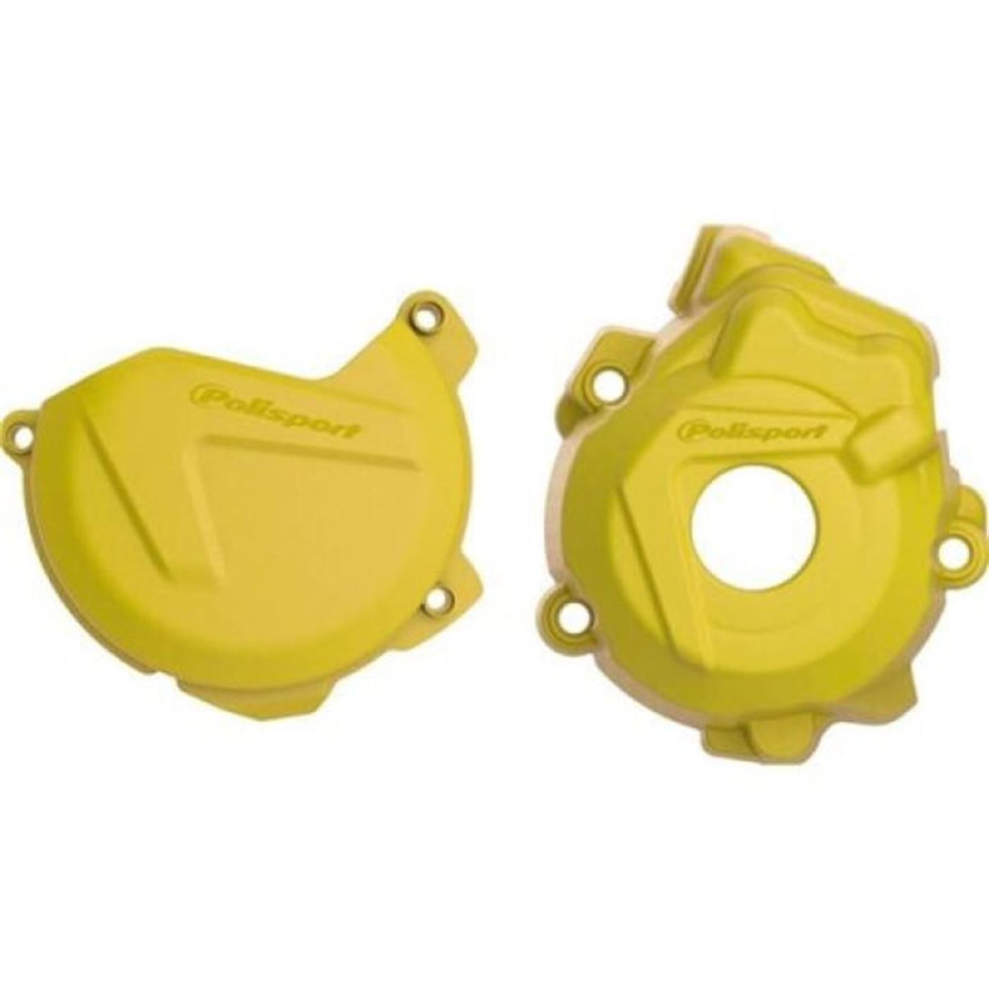 Polisport Clutch & Ignition Cover for KTM/Husqvarna - Yellow 90977_1096357