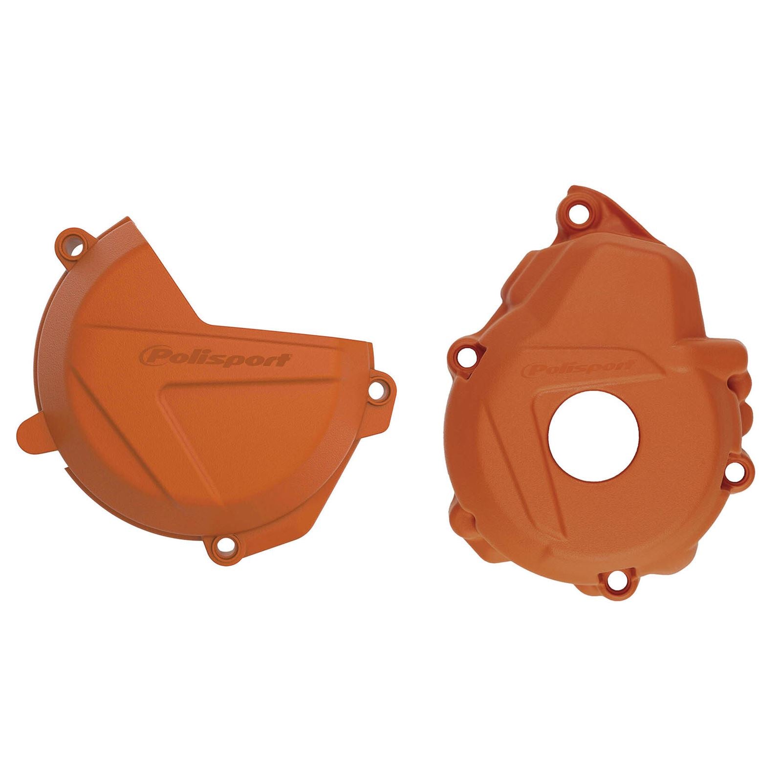 Polisport Clutch & Ignition Cover for KTM/Husqvarna - Orange  90983_1007302