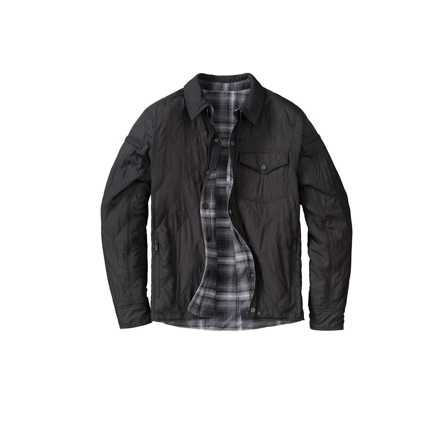 Morpheus Reversible Jacket - Black/Plaid Grey - Large_1008701