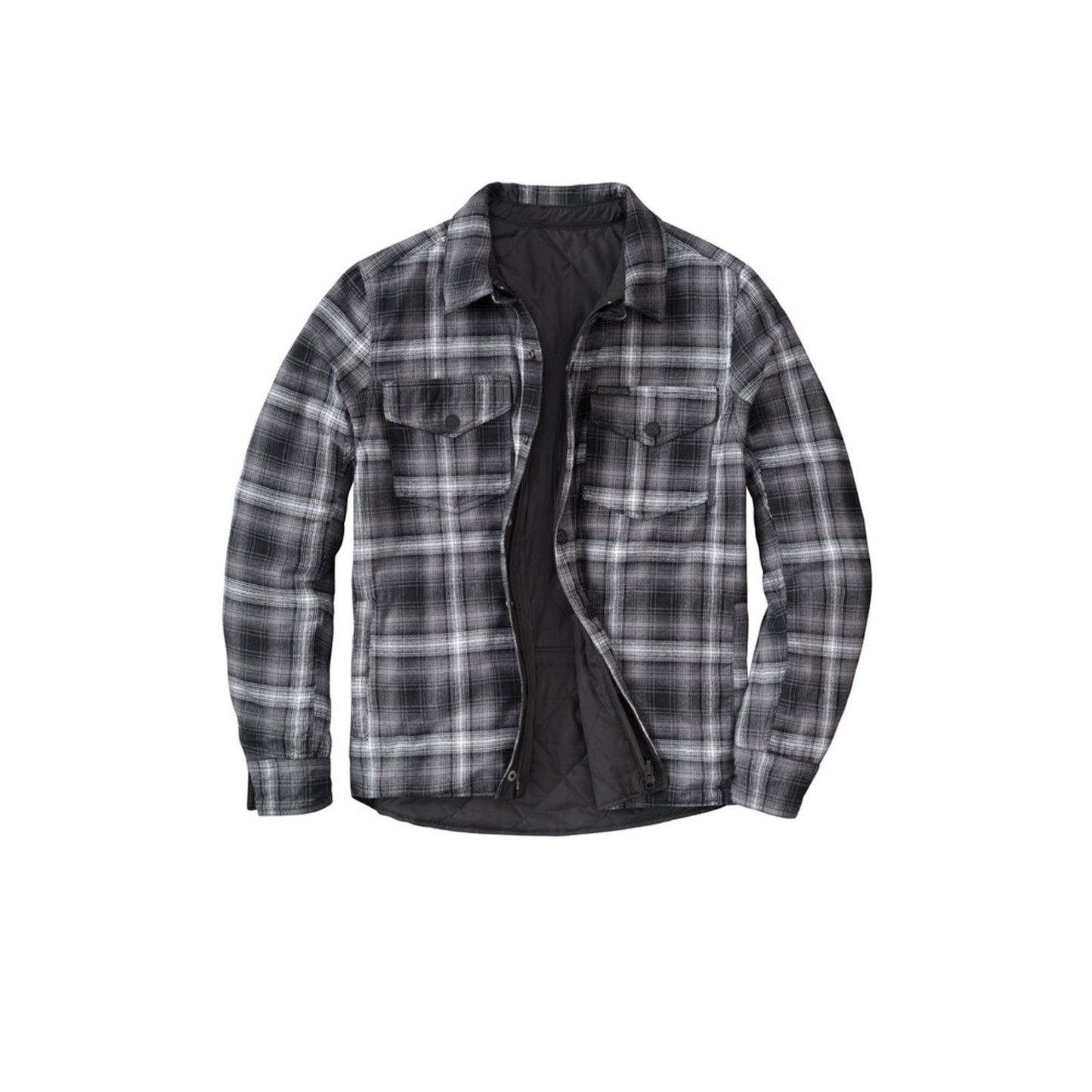 Morpheus Reversible Jacket - Black/Plaid Grey - Small_677742