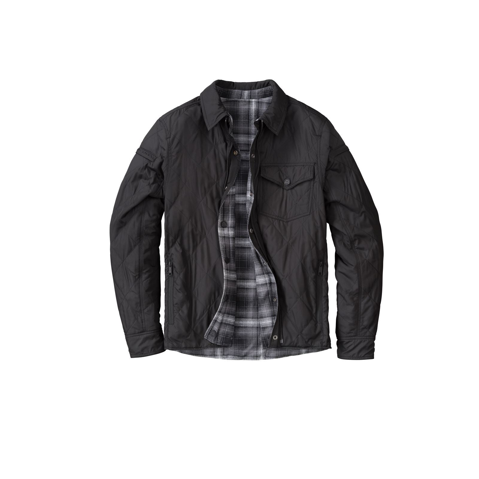 Morpheus Reversible Jacket - Black/Plaid Grey - Small_1008709