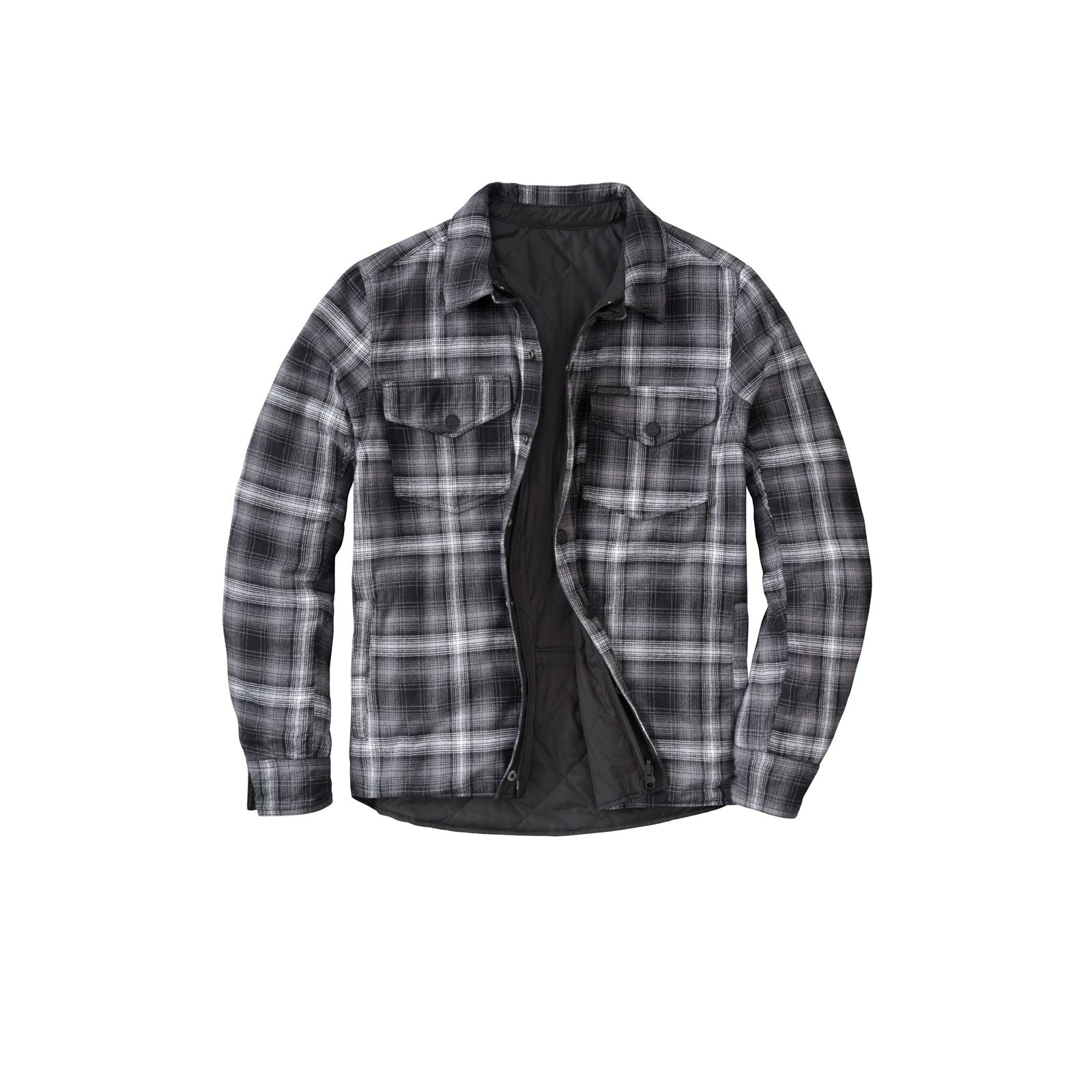 Morpheus Reversible Jacket - Black/Plaid Grey - 2X-Large_1008633