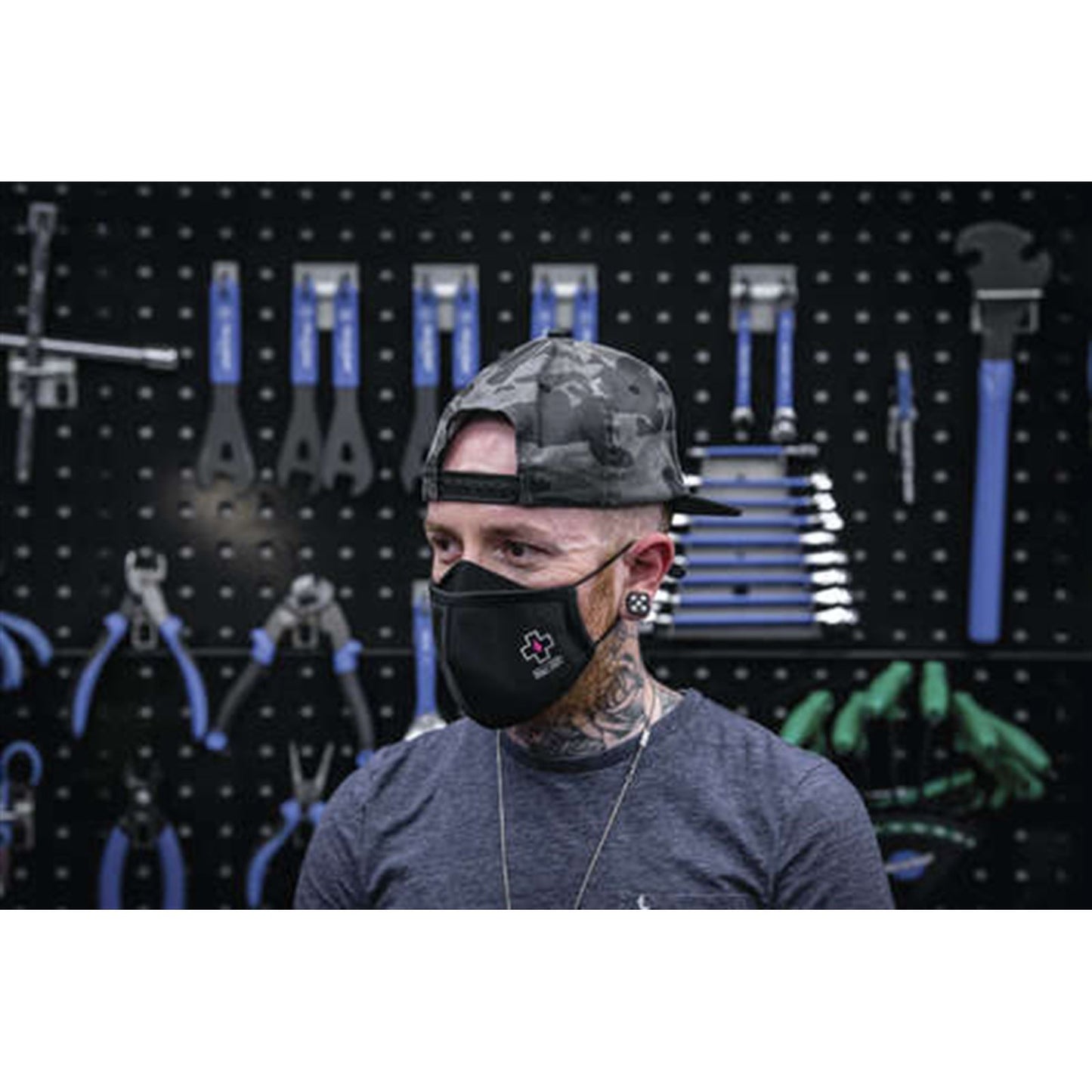 Muc-Off Reusable Facemask - Black - Small [MPN: 20268]_983476