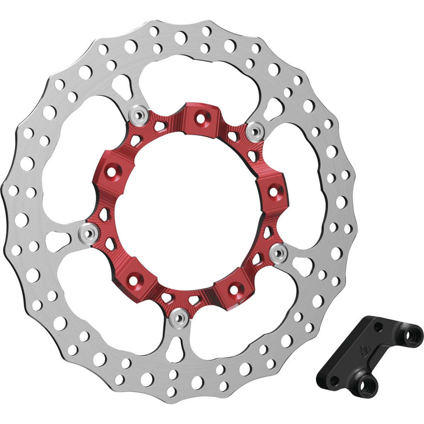 Arlen Ness Rotor 14" - Front Left - Red 300-003_990406