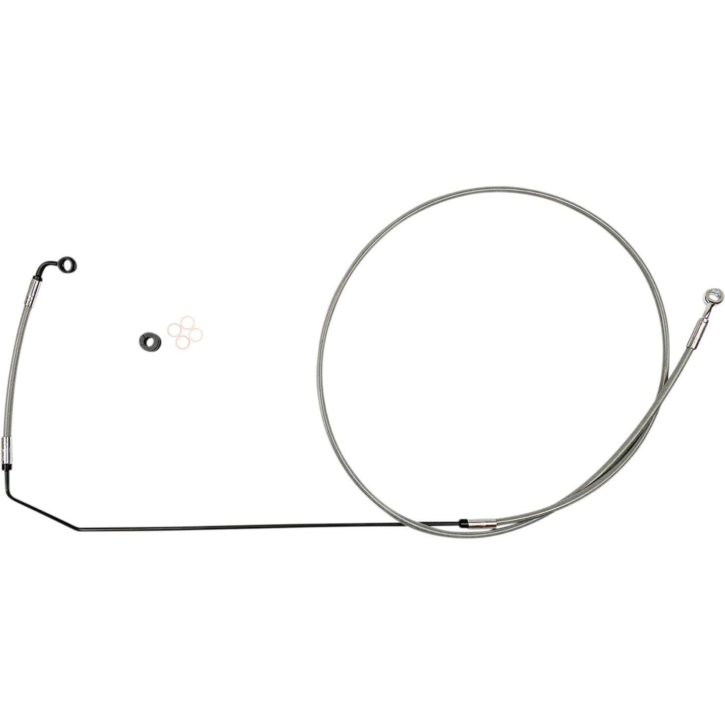 Magnum Brake Line Upper for Indian Stainless Steel Chrome [MPN: SSC1416-87]_1050555