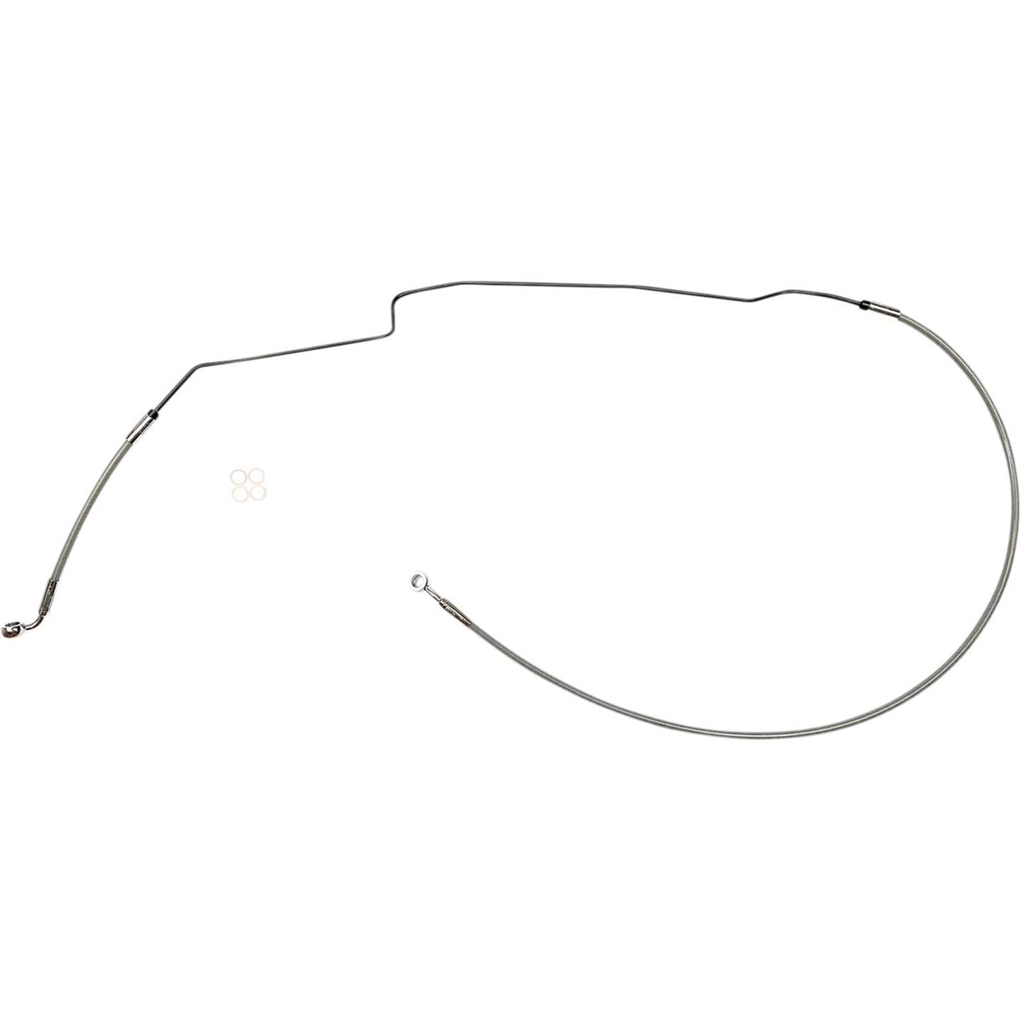 Magnum Brake Line Upper for Indian Stainless Steel Chrome [MPN: SSC1422-46]_1050545
