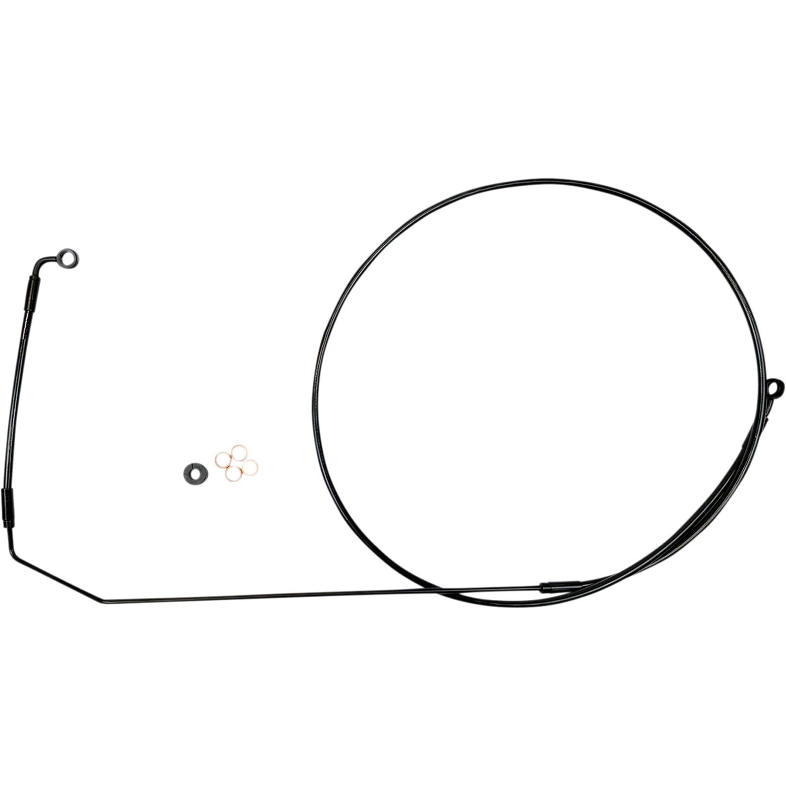 Magnum Brake Line Upper for Indian Stainless Black [MPN: SBB1416-91]_1050537