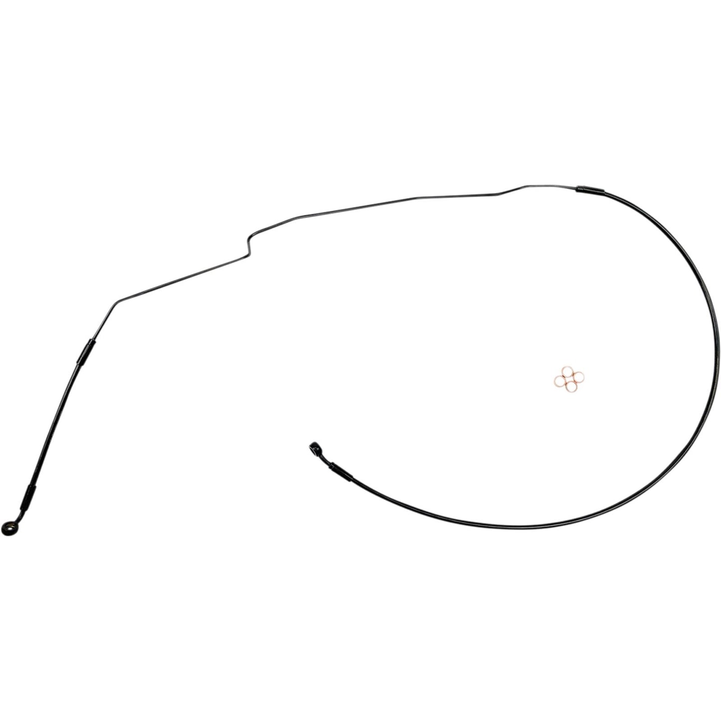 Magnum Brake Line Upper for Indian Stainless Black [MPN: SBB1422-48]_1050470
