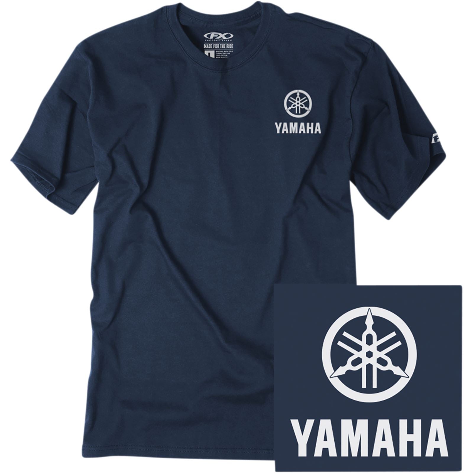 Factory Effex Yamaha Icon T-Shirt - Navy - XL 24-87206_1050961