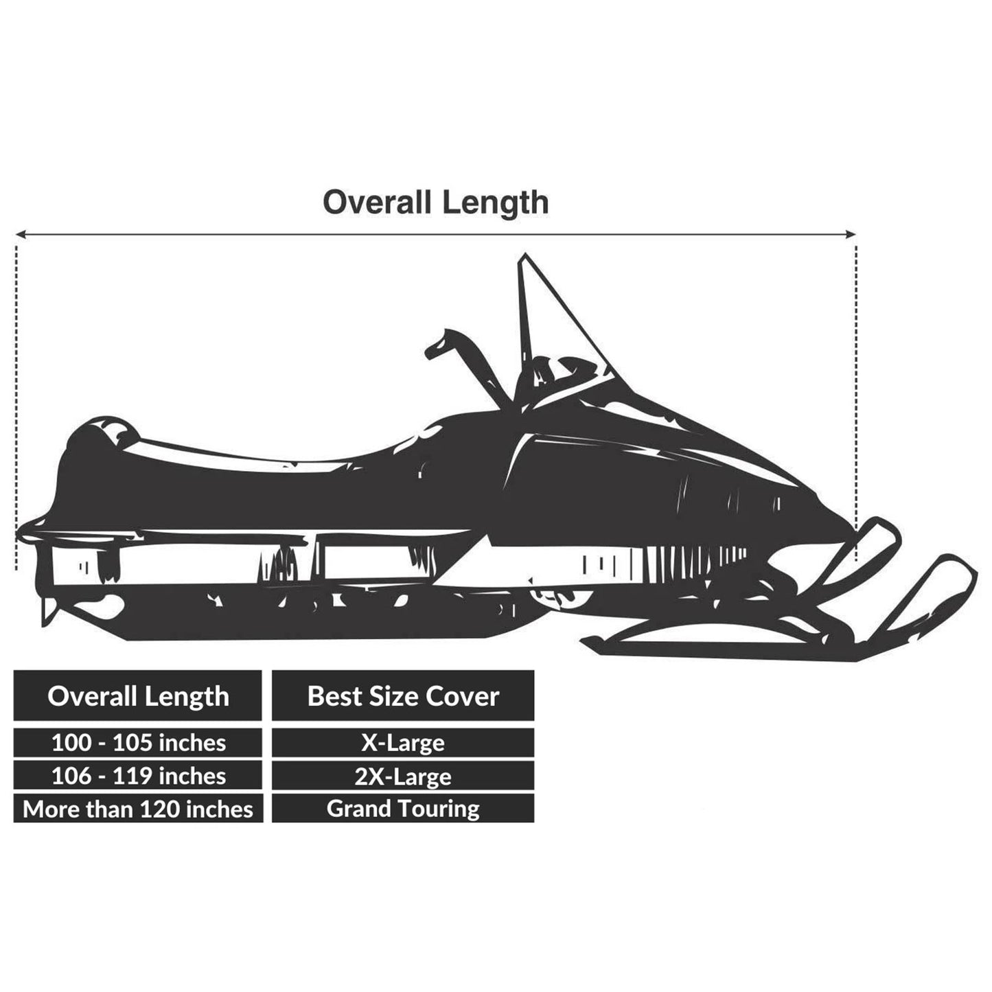 Gears Trailerable Touring Snowmobile Cover - XXL [MPN: 300188-1-XXL]_1051115