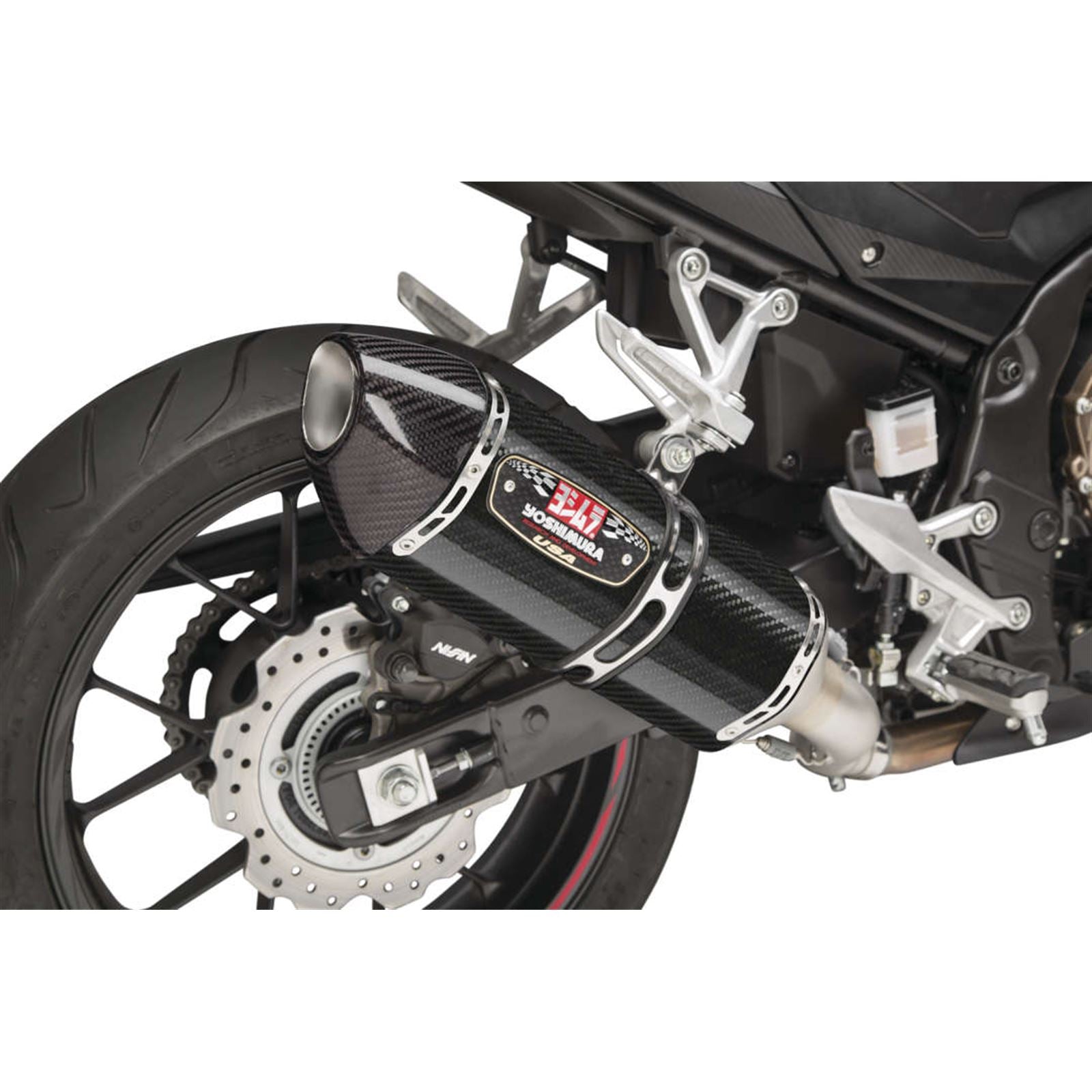 Yoshimura Exhaust Street R-77 Slip-On - SS/CF/CF Works 12553B0220_988878