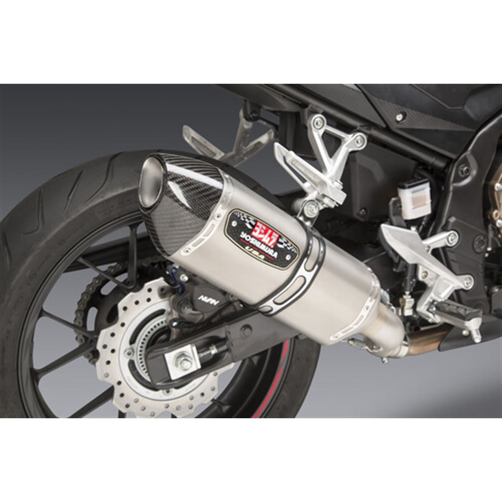 Yoshimura Exhaust Street R-77 Slip-On - SS/SS/CF Works 12553B0520_680754