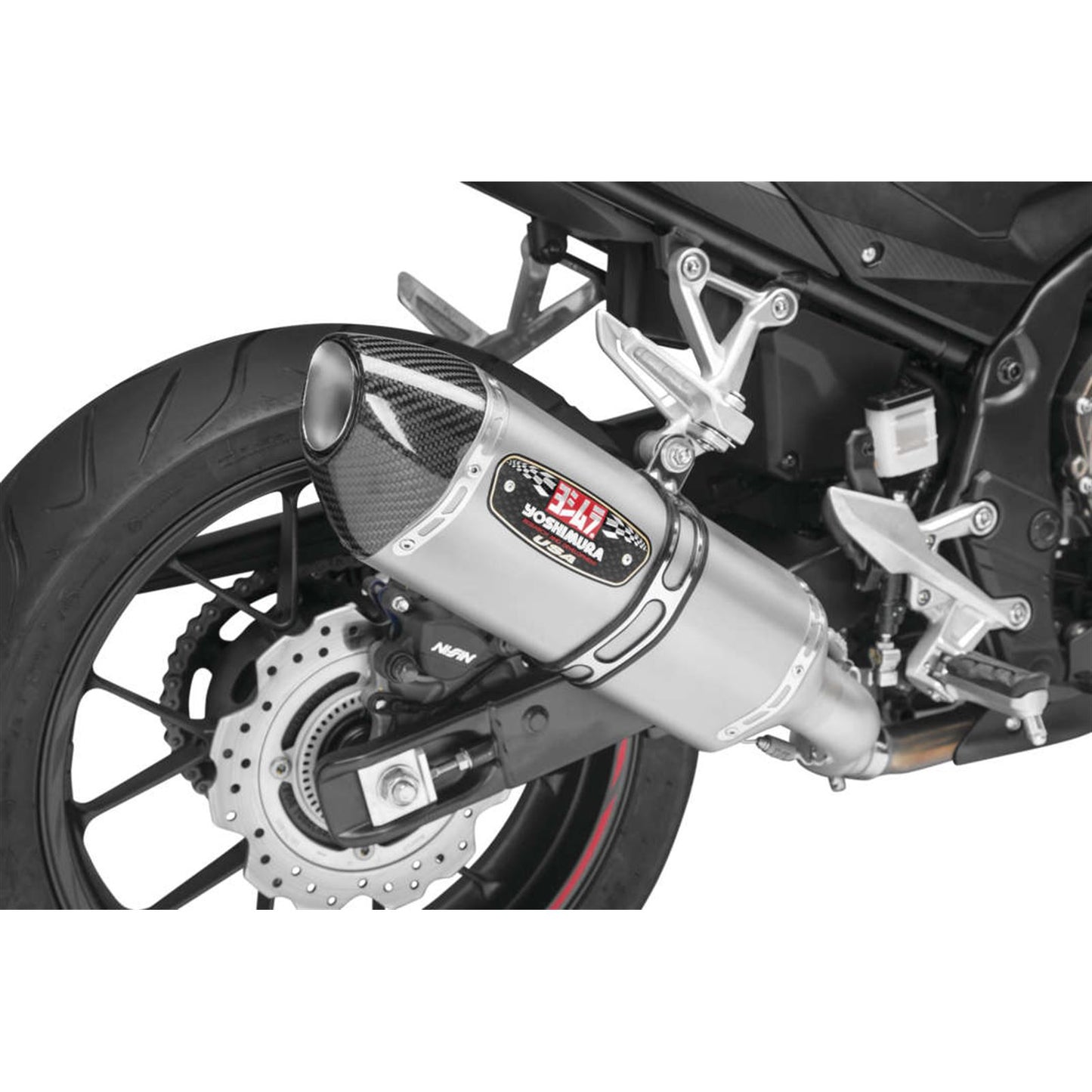 Yoshimura Exhaust Street R-77 Slip-On - SS/SS/CF Works 12553B0520_991696