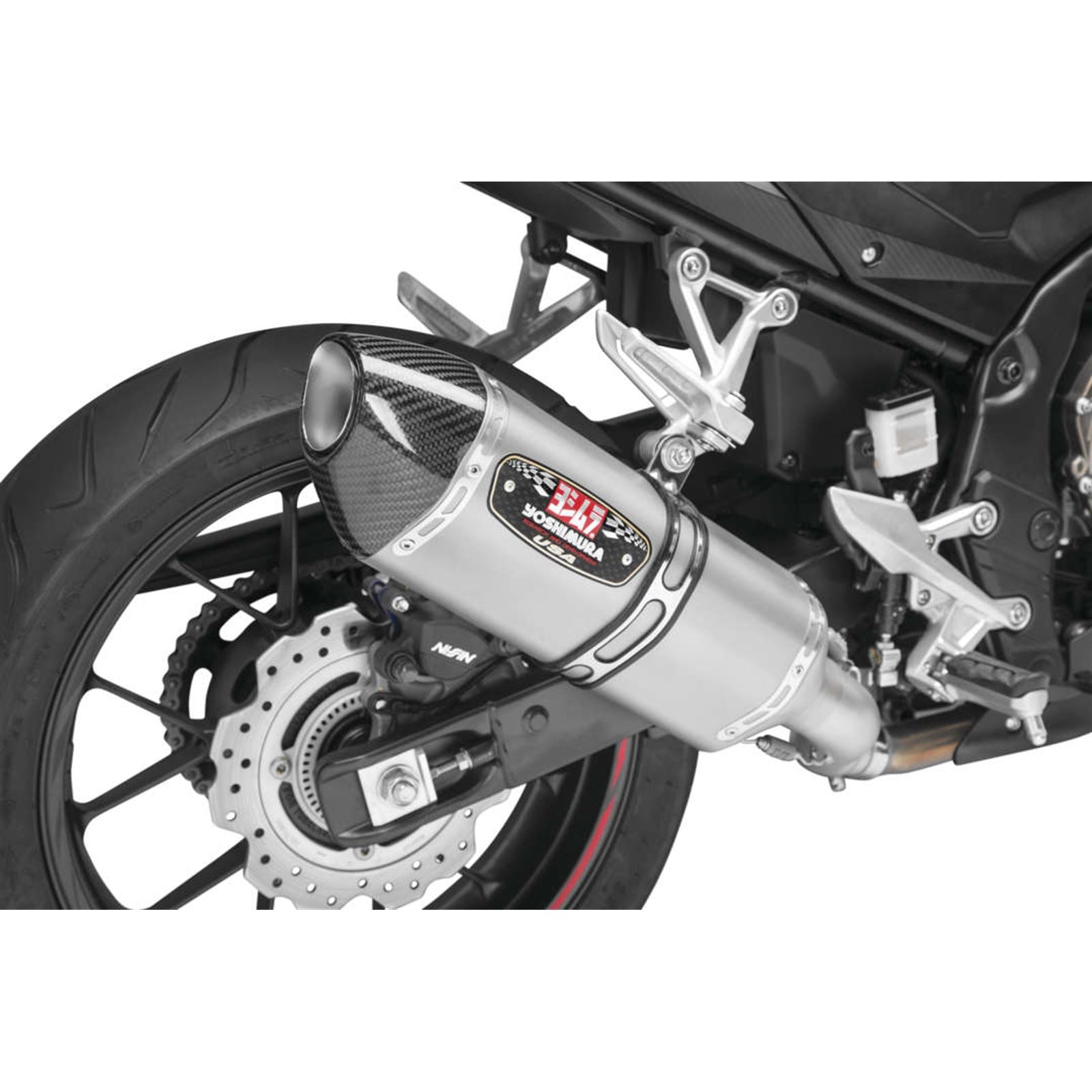 Yoshimura Exhaust Street R-77 Slip-On - SS/SS/CF Works 12553B0520_991696