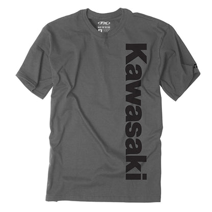 Factory Effex Kawasaki Vertical Tee, Charcoal, X-Large 24-87106_1059692