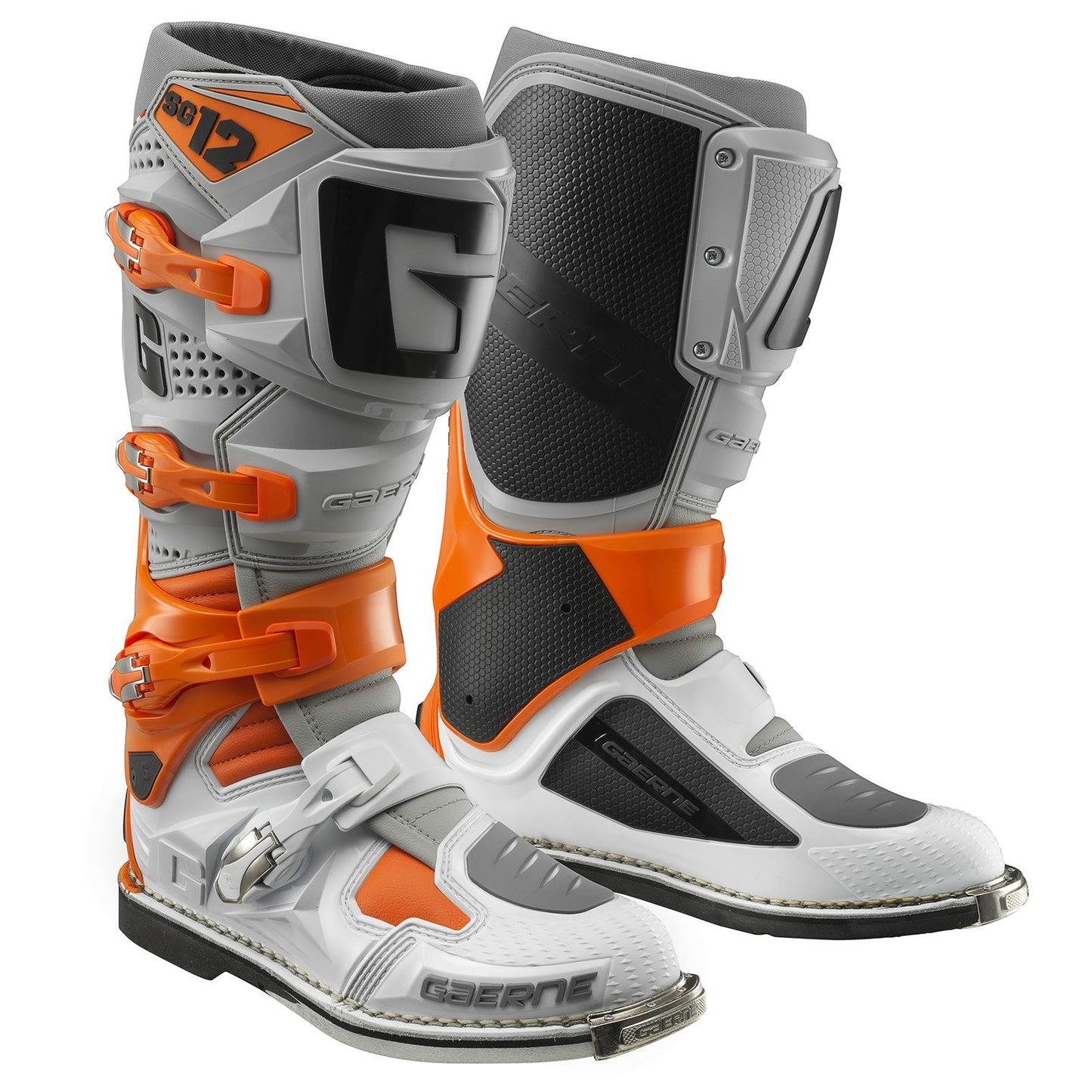 Gaerne SG-12 Boots - Orange/Grey/White_1005592