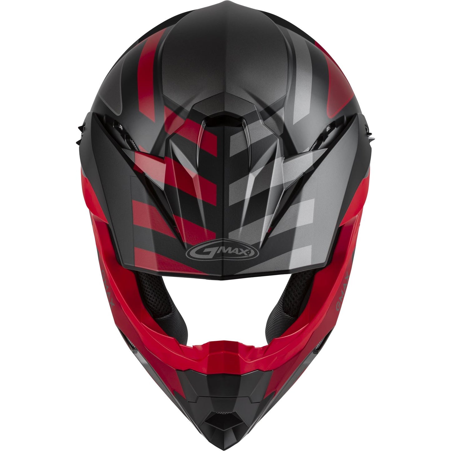 GMax MX-86 Off-Road Fame Helmet - Matte Black/Red/Silver - XL [MPN: D3864327]_1063950