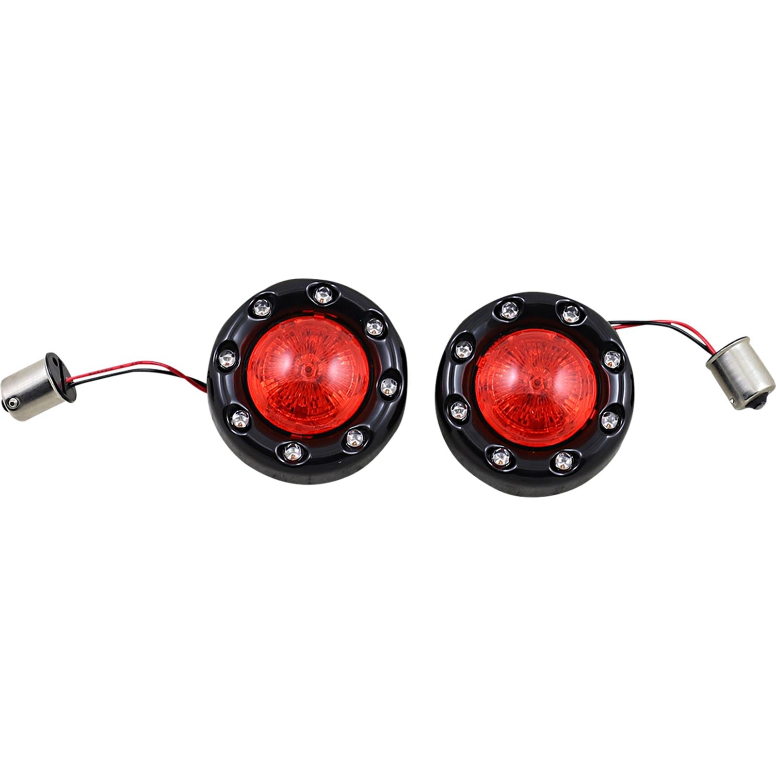 Custom Dynamics Bullet Turn Signal 1156 - Black - Red Lens PB-BR-RR 56-BR_1051338