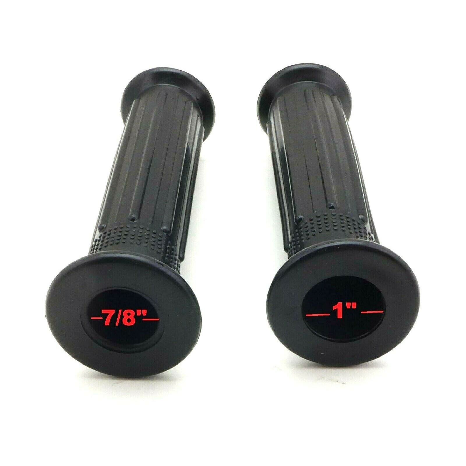 2FastMoto Pair of Rubber Grips - Ribbed Black for 7/8" Bars  53165-116-670_756945