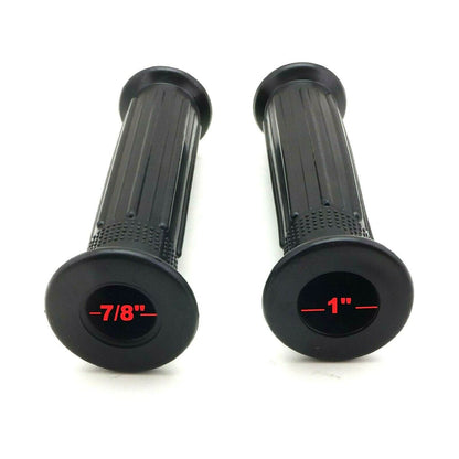 2FastMoto Pair of Rubber Grips - Ribbed Black for 7/8" Bars  53165-116-670_756945