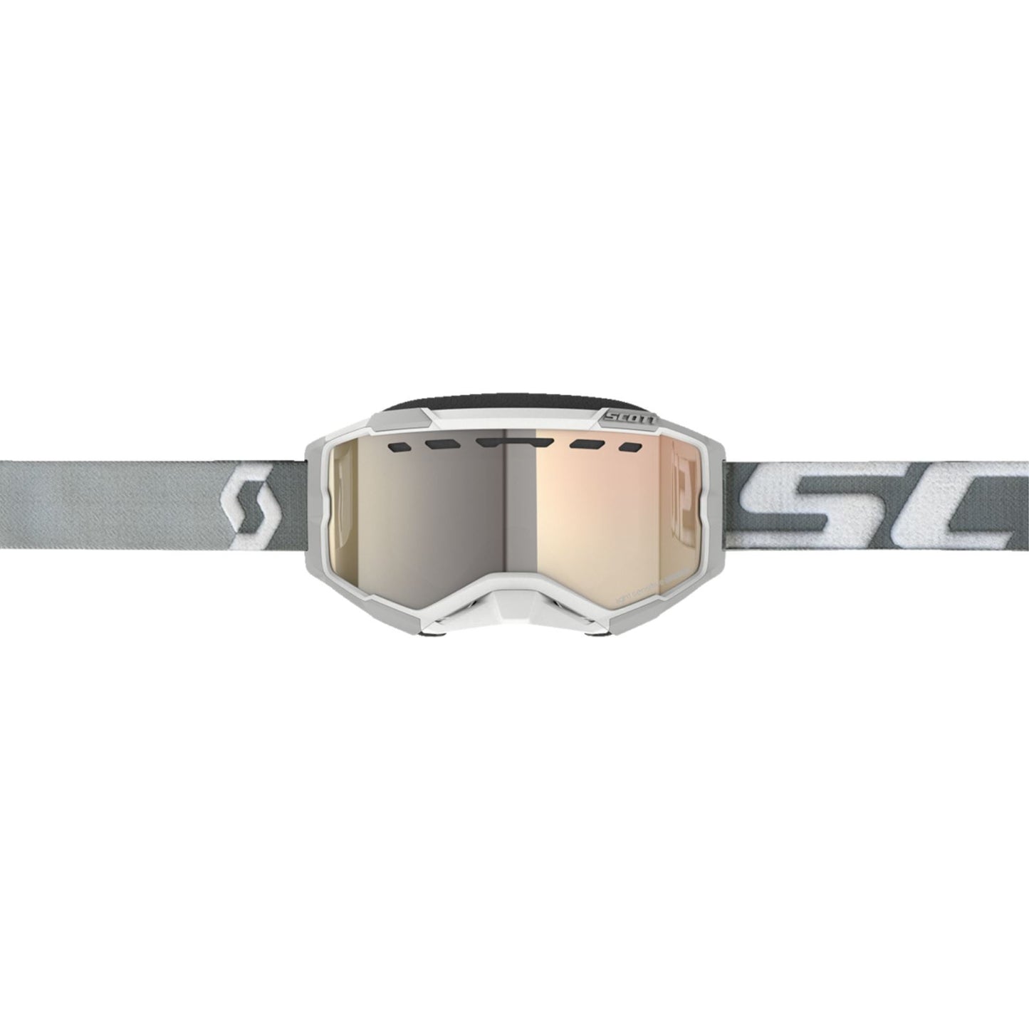 Scott Fury Snow Cross Goggles - White/Grey with LS Bronze Chrome Lens 278604-1039245_1161339