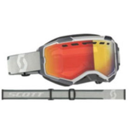 Scott Fury Snow Cross Goggles - Grey with LS Red Chrome Lens 278604-0011341_859255