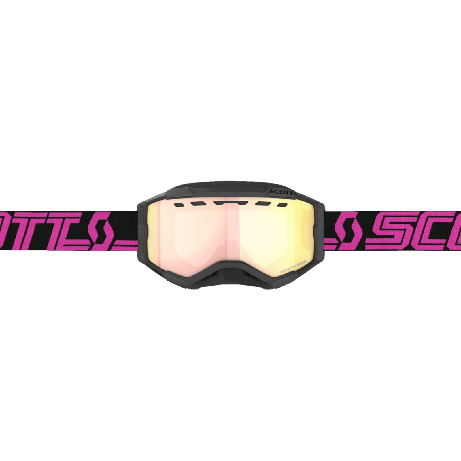 Scott Fury Snow Cross Goggles - Black/Pink w/Enhancer Rose Chrome Lens 278605-1254348_1161353