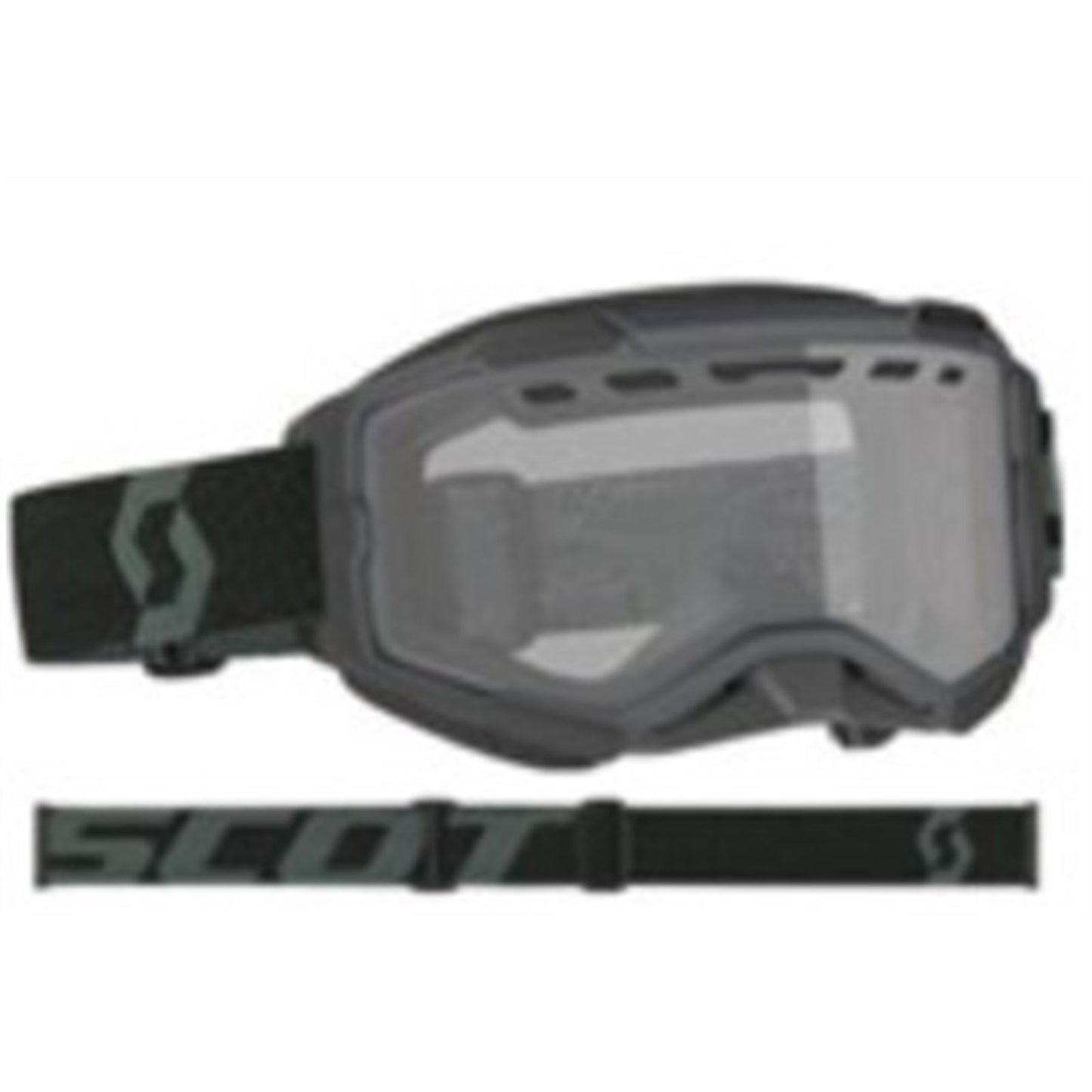 Scott Fury Snow Cross Goggles - Black with Clear Lens 278605-0001043_859253