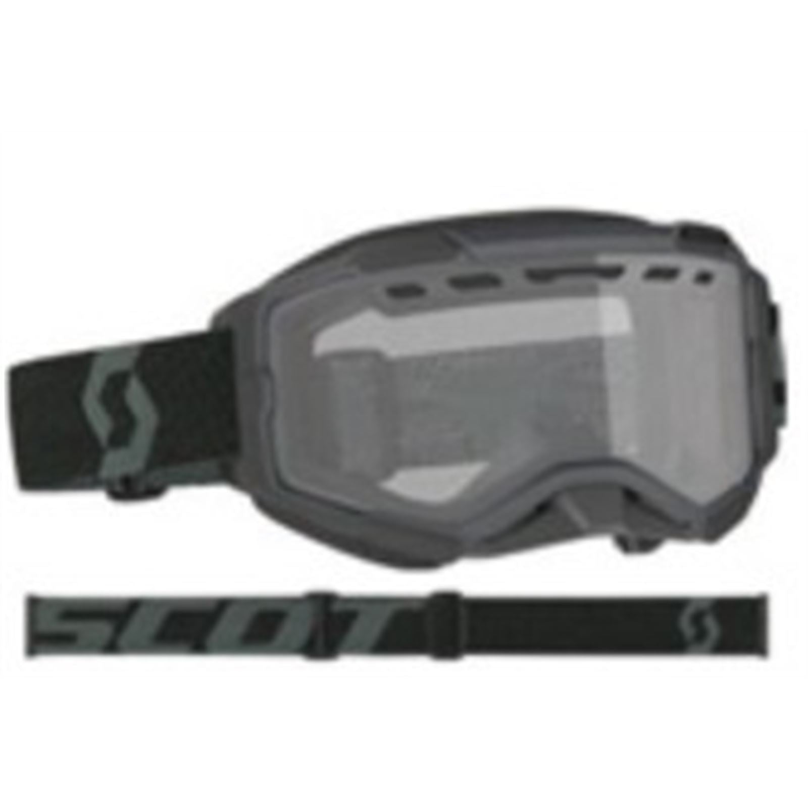 Scott Fury Snow Cross Goggles - Black with Clear Lens 278605-0001043_859253