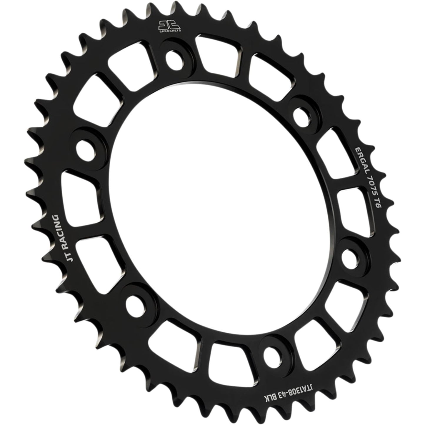 JT Sprockets Rear Sprocket for Honda - Black - 45-Tooth JTA1308.45BLK_1089692