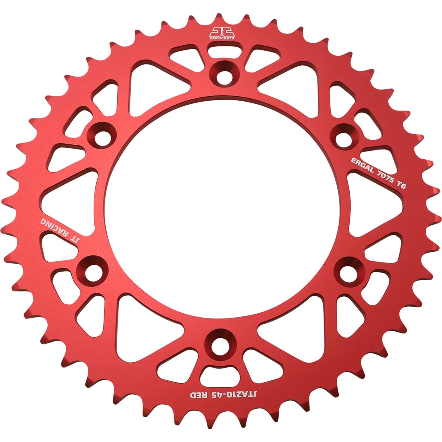 JT Sprockets Rear Sprocket for Honda - Red - 45 Tooth JTA210.45RED_1051515