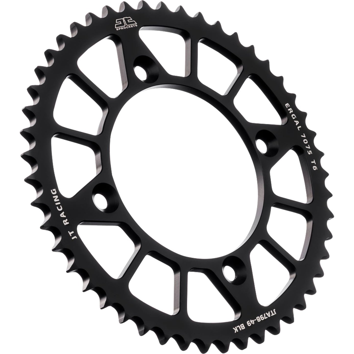 JT Sprockets Rear Sprocket for Suzuki/Yamaha - Black - 49 Tooth JTA798.49BLK_1089684