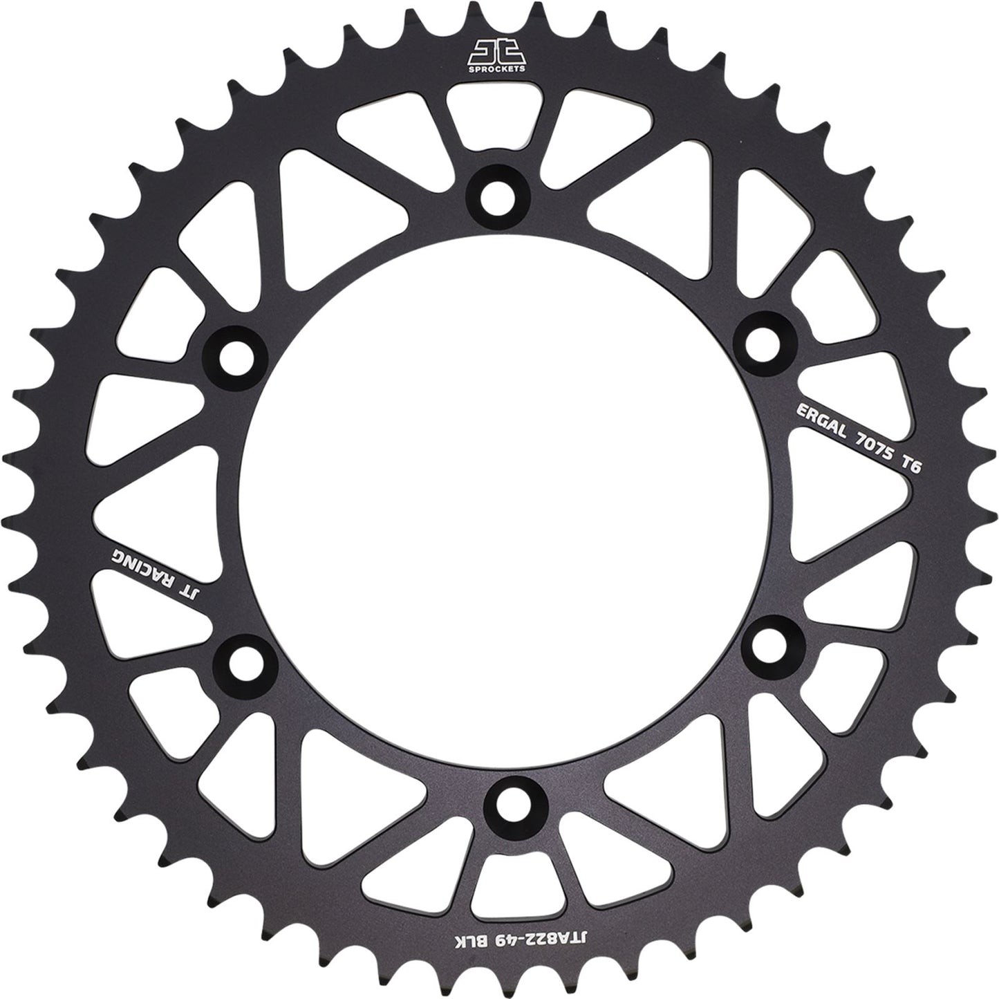 JT Sprockets Rear Sprocket - 520 - Black - 44 Tooth JTA822.44BLK_1051477