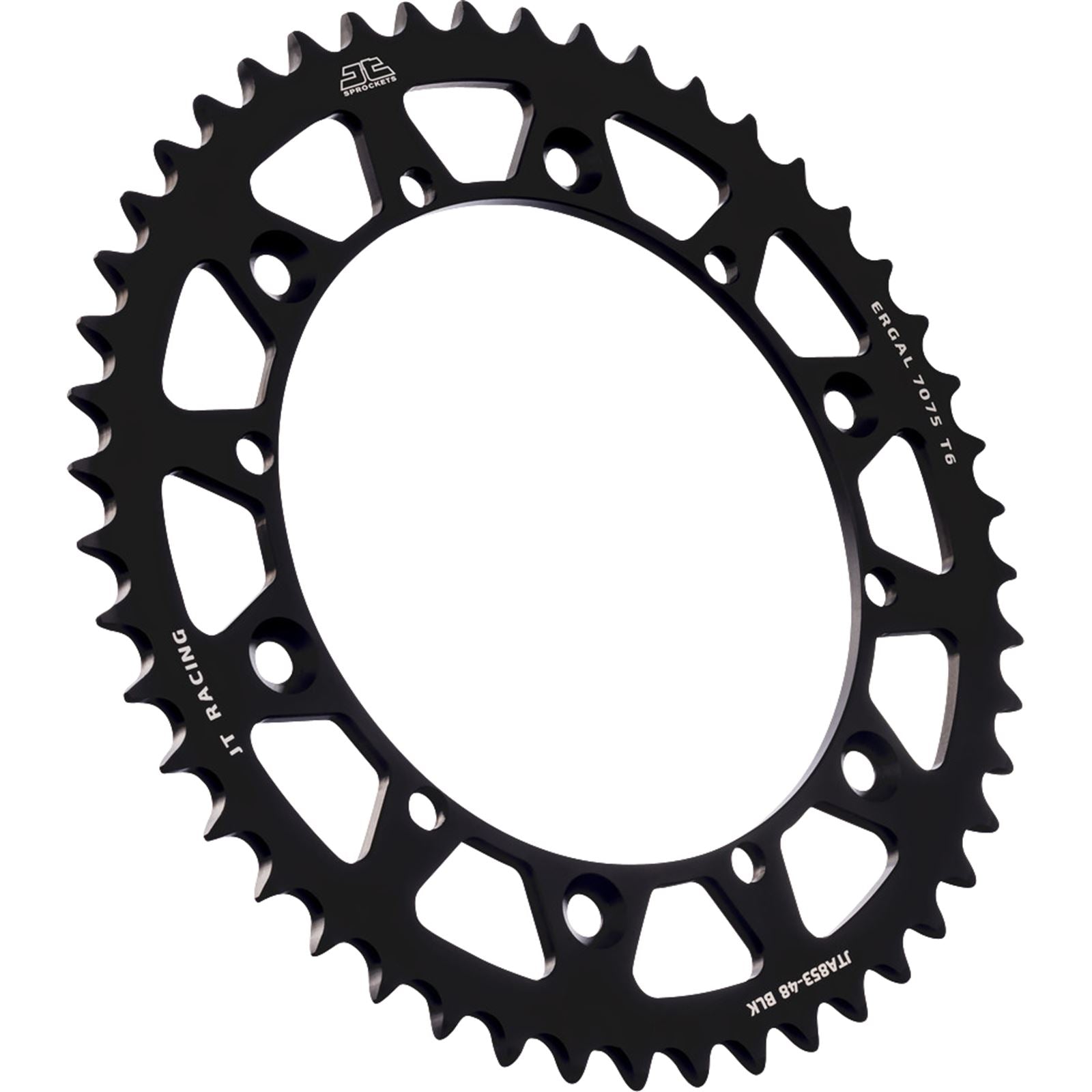 JT Sprockets Rear Sprocket - Black - 48 Tooth for Yamaha JTA853.48BLK_1089662