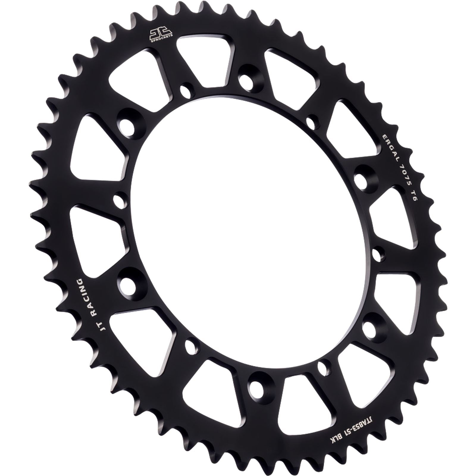 JT Sprockets Rear Sprocket - Black - 51 Tooth for Yamaha JTA853.51BLK_1089663
