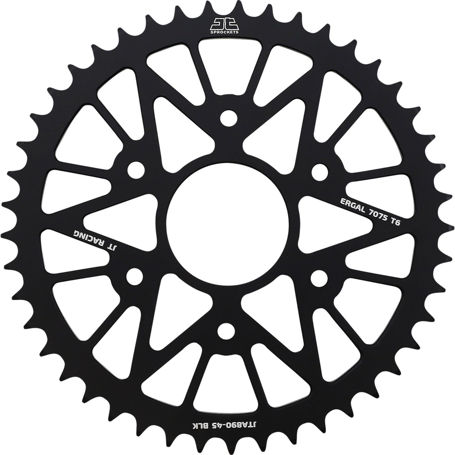 JT Sprockets Rear Alloy Sprocket - Black - 45-Tooth JTA890.45BLK_1089665