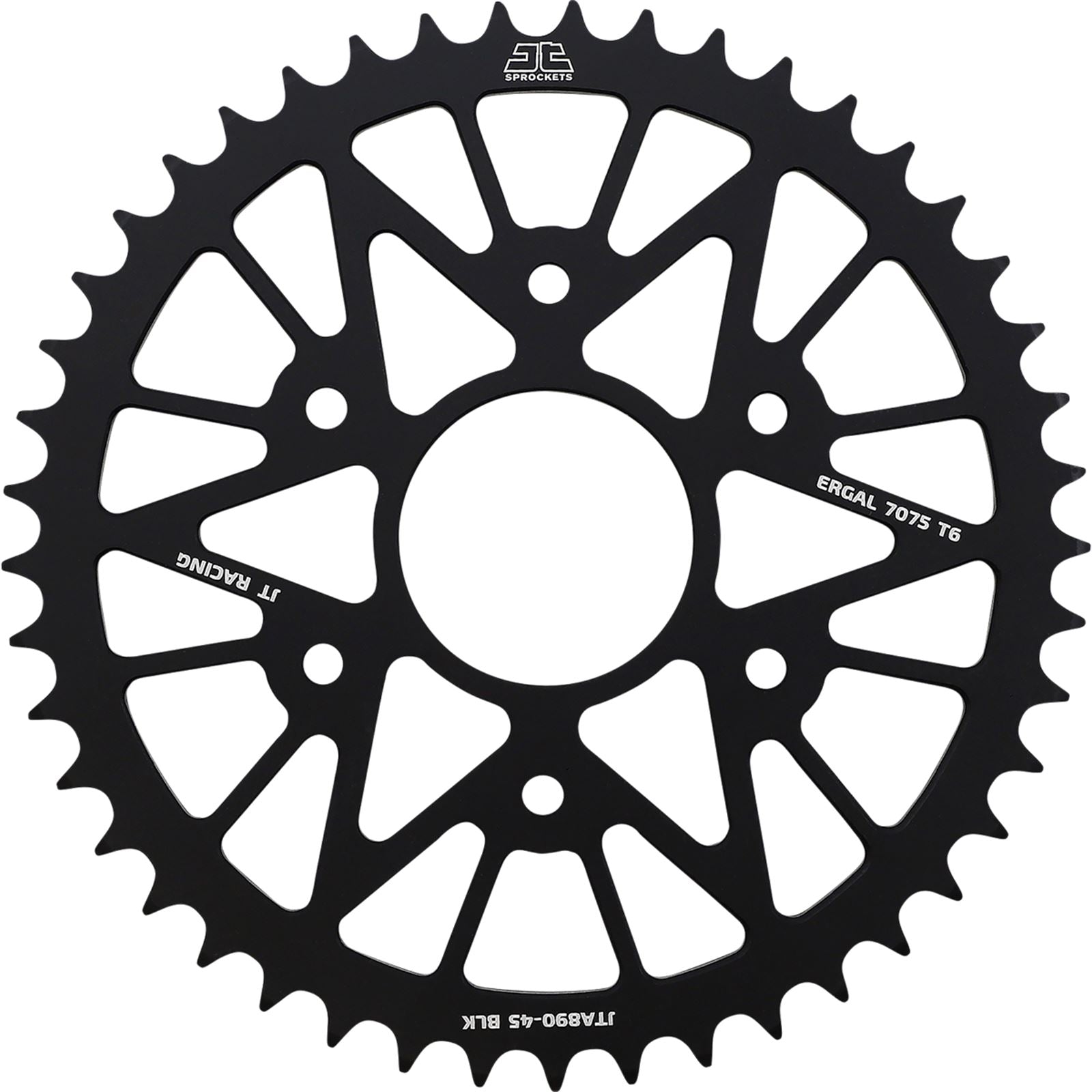 JT Sprockets Rear Alloy Sprocket - Black - 45-Tooth JTA890.45BLK_1089665