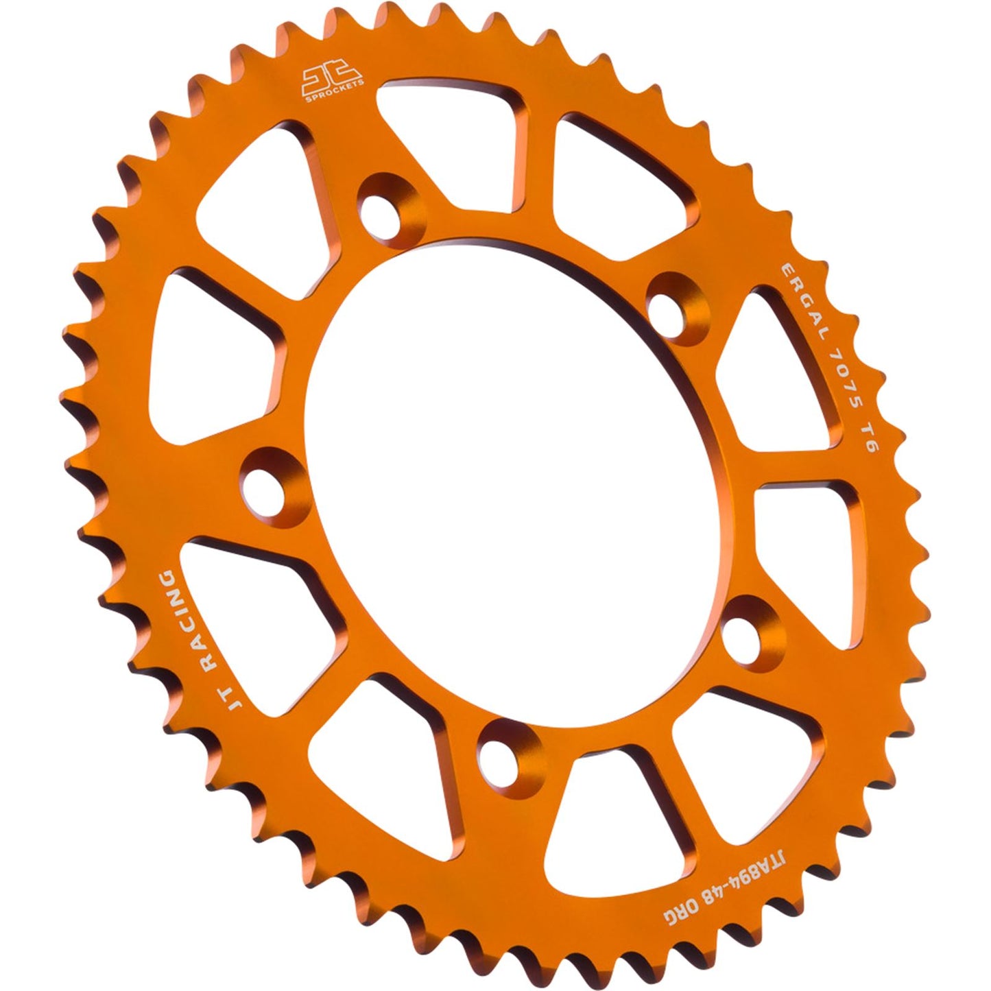 JT Sprockets Rear Racelite Sprocket - Aluminum 48T-420 Orange for Husqvarna/KTM JTA894.48ORG_1097153