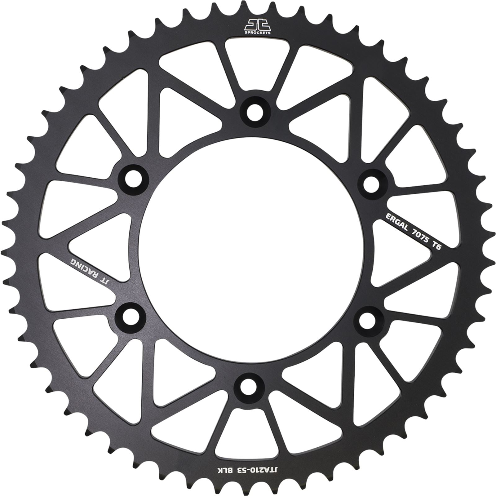 JT Sprockets Rear Sprocket for Honda - Black - 53 Tooth JTA210.53BLK_1051543