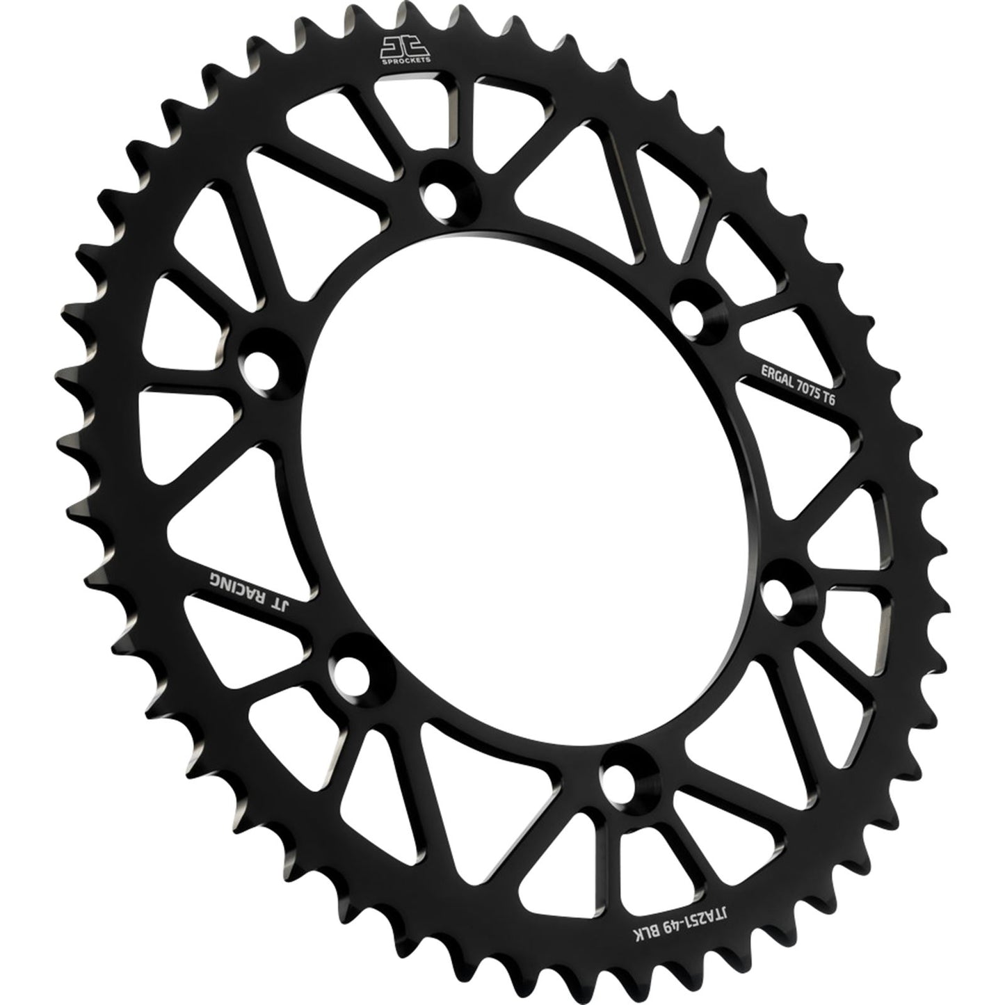 JT Sprockets Rear Sprocket - Black - 49 Tooth for Yamaha JTA251.49BLK_1089608