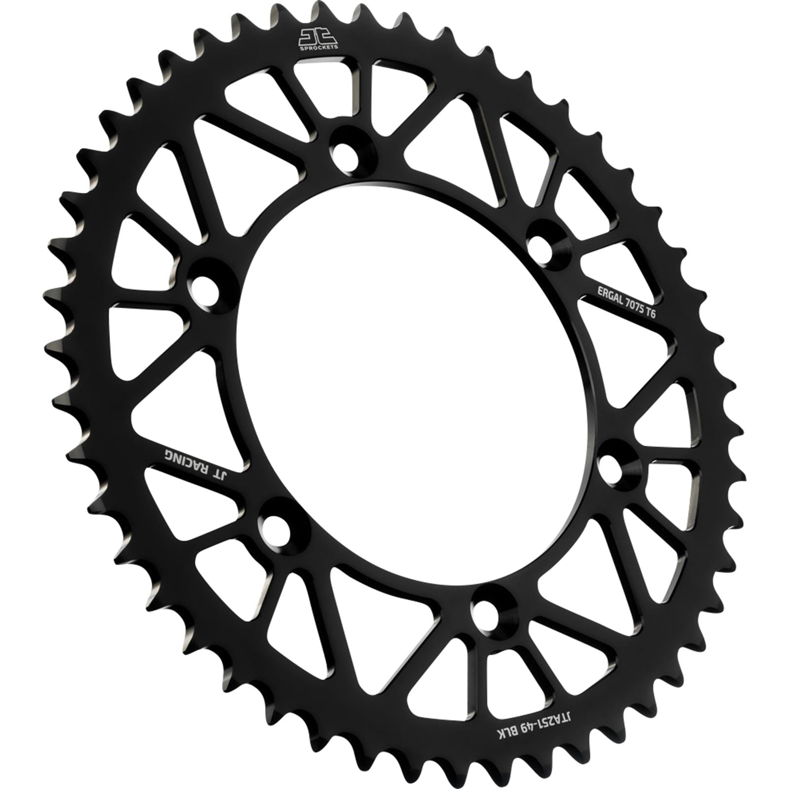 JT Sprockets Rear Sprocket - Black - 49 Tooth for Yamaha JTA251.49BLK_1089608